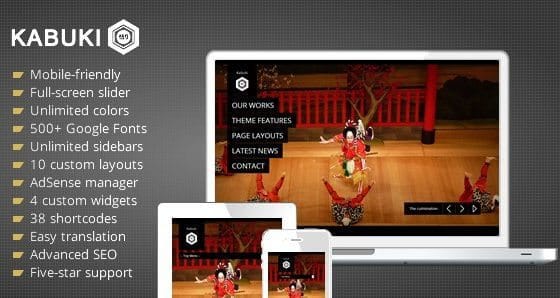 Kabuki - Luxury Portfolio/Agency WordPress Theme