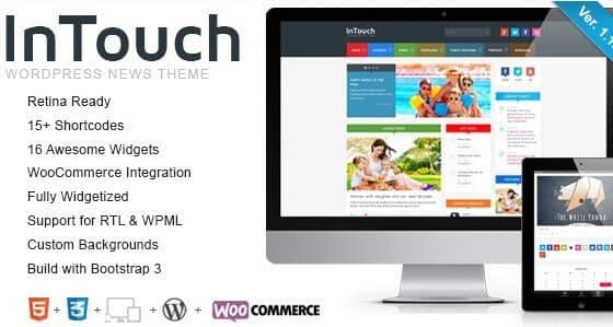 InTouch - Retina Responsive WordPress News Theme