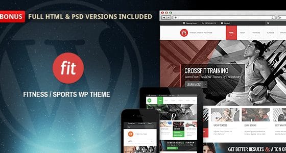 FIT - Fitness/Gym Responsive WordPress Theme