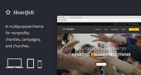 Heartfelt - Humanitarian Responsive WordPress Theme