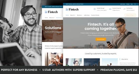 Fintech - Startup WordPress Theme