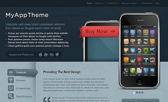 Elegant Themes MyApp WordPress Theme