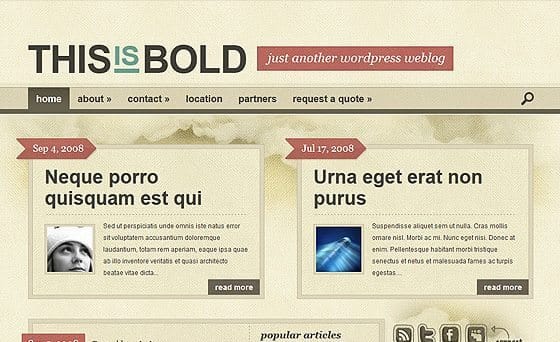 Elegant Themes Bold WordPress Theme