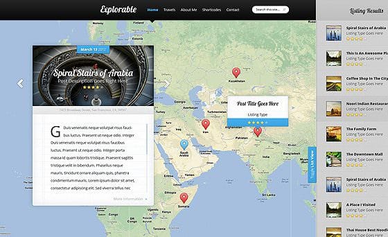 Elegant Themes Explorable WordPress Theme