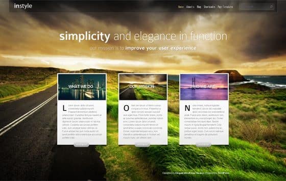 Elegant Themes InStyle WordPress Theme