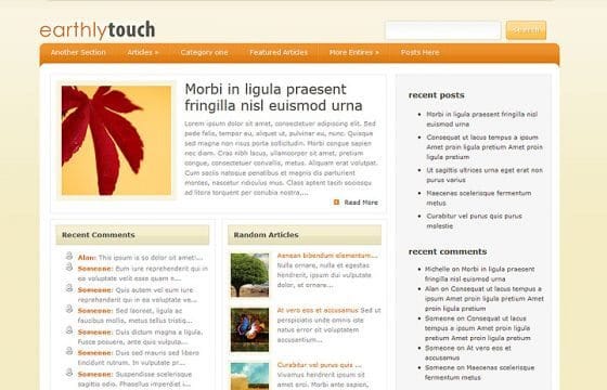 Elegant Themes EarthlyTouch WordPress Theme