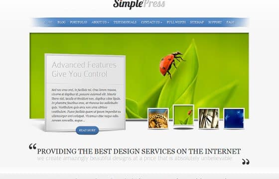 Elegant Themes SimplePress WordPress Theme