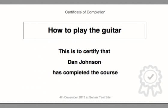 WooThemes Sensei Certificates Extension