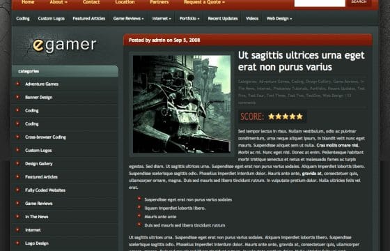 Elegant Themes eGamer WordPress Theme
