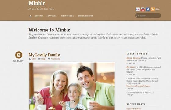 Themify Minblr WordPress Theme