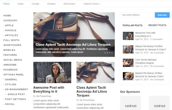 MyThemeShop Split WordPress Theme
