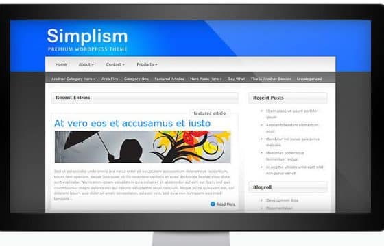 Elegant Themes Simplism WordPress