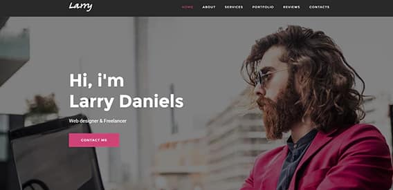 Larry. - Personal Onepage WordPress