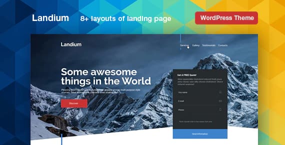 Landium - Mobile App Landing