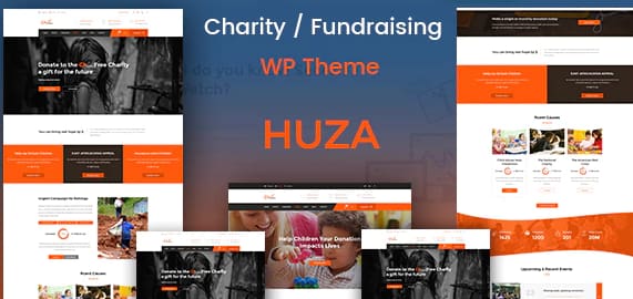 Huza - Charity Responsive WordPress