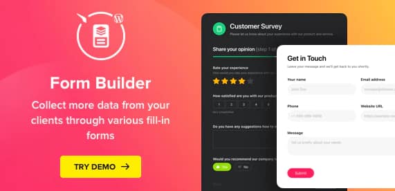 Form Builder - WordPress Form