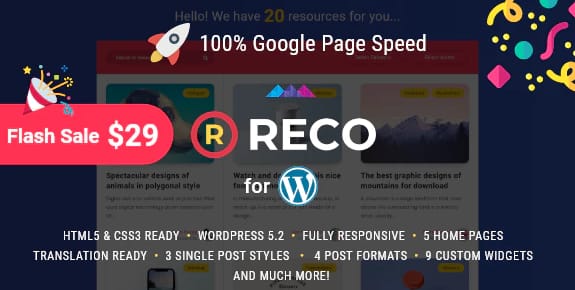 Reco - Minimal Theme for