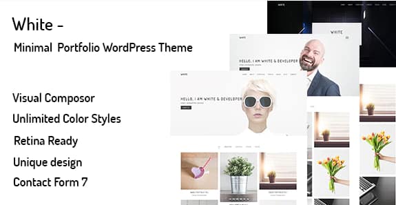 White - Minimal Portfolio WordPress