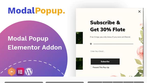 Modal Popup box Elementor Addon