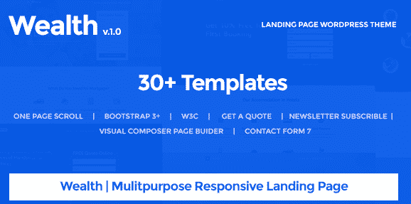 Wealth - Multi-Purpose Landing Page