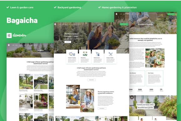 Bagaicha - Landscape & Gardening Elementor Template Kit