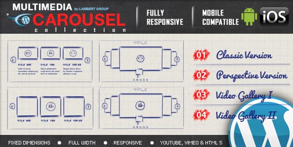 Multimedia Responsive Carousel - WordPress