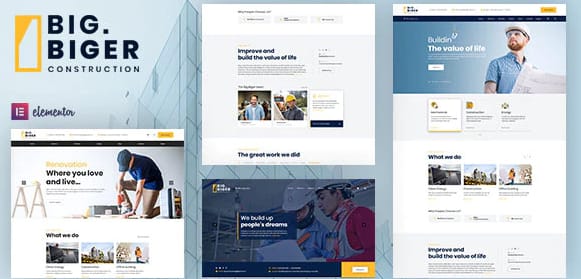 Bigger - Construction WordPress Theme