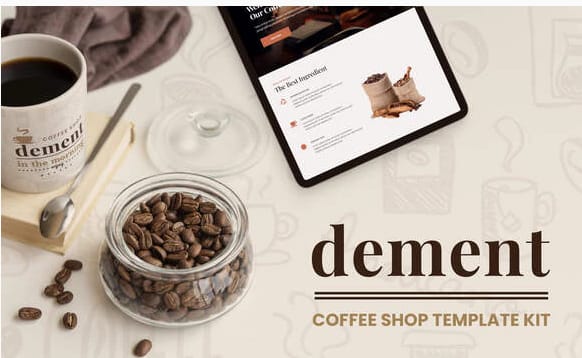 Dement - Coffee Shop Elementor Template Kit