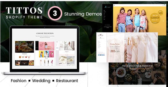 Tittos - Food Fashion, Wedding Shopify Theme