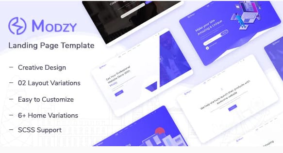 Modzy - Landing Page Template