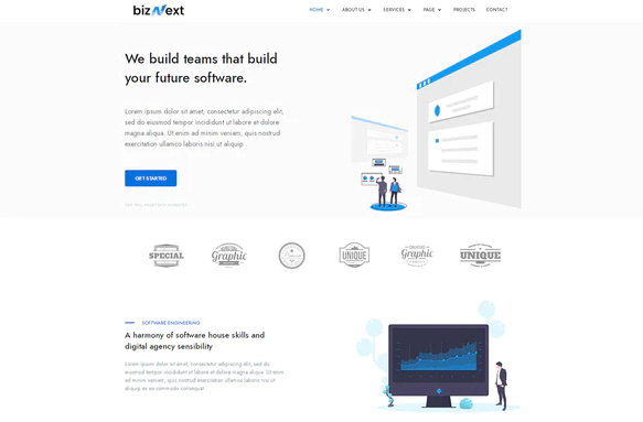 bizNext - Corporate Business Template Kit
