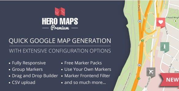 Hero Maps Premium - Responsive Google Maps Plugin