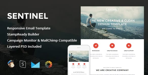 Sentinel - Responsive Email + StampReady
