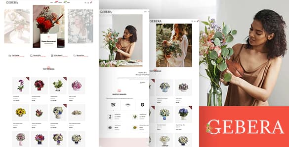 Gerbera - Florist Boutique & Decoration Store Shopify Theme
