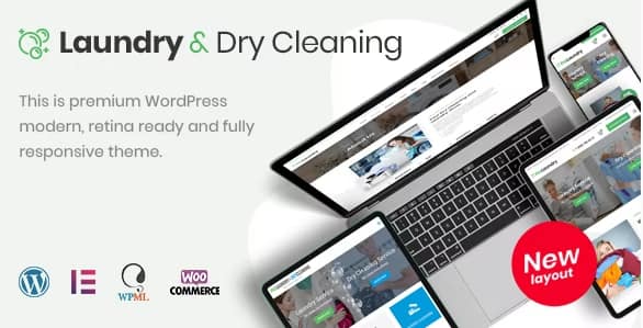 Laundry, Dry Cleaning Services WordPress Theme
