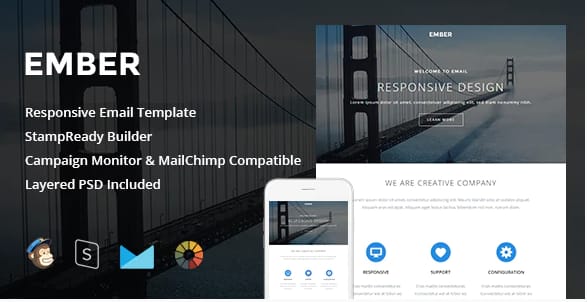 Ember - Responsive Email + StampReady