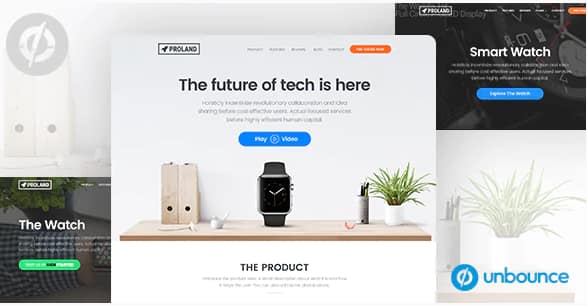 Unbounce Product landing Page Template