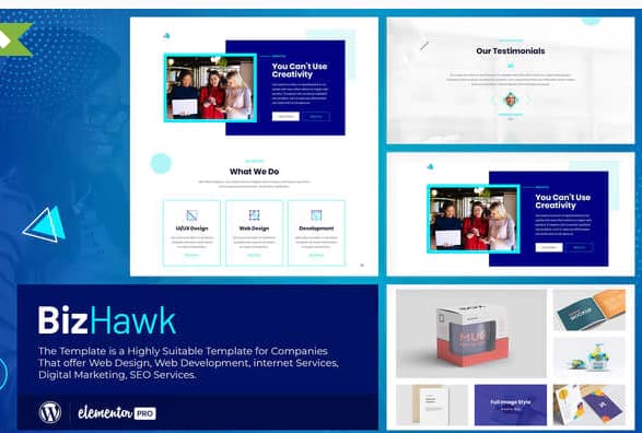 BizHawk - Corporate Agency Elementor Template Kit