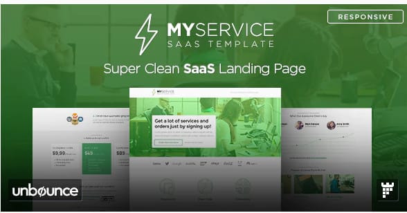 MYSERVICE - SaaS Product Unbounce