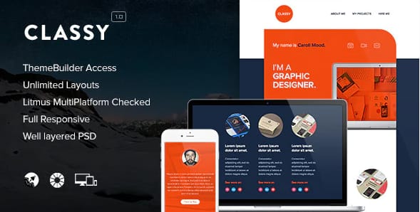 Classy - Responsive Email + Themebuilder Access