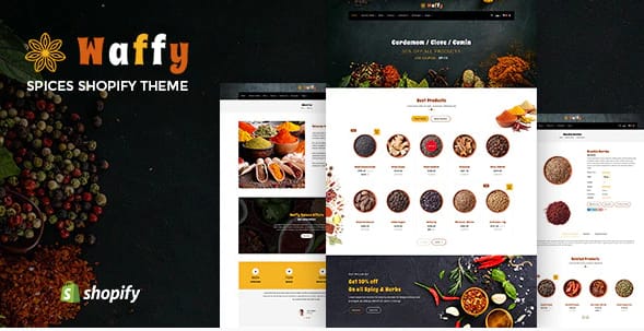 Waffy - Spices, Dry Fruits and Nuts Organic shop Shopify Theme
