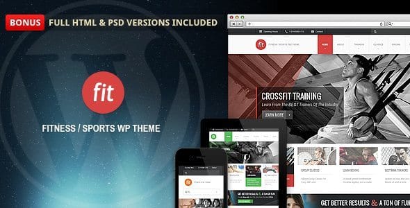 FIT - Fitness Gym Responsive WordPress Theme