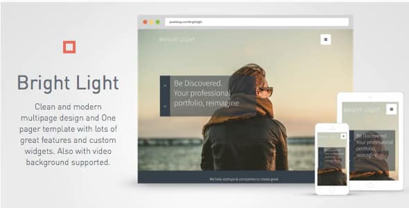 Bright Light Multipurpose Creative Template One Pager & Multipage