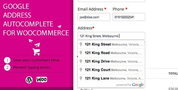 Google Address Autocomplete for