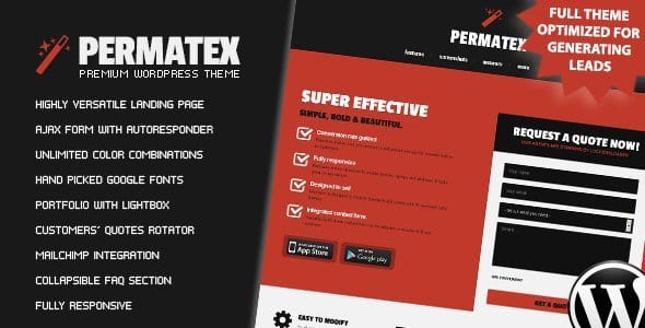 Permatex - Leads Generating Landing