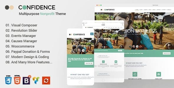 Confidence Multipurpose Nonprofit WordPress