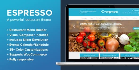 Espresso-A WordPress Theme for Restaurants