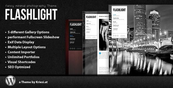 Flashlight - fullscreen background portfolio
