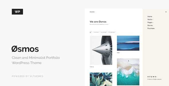 Osmos Minimalist Portfolio WordPress Theme