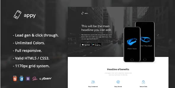 Appy - App Landing Page HTML Template
